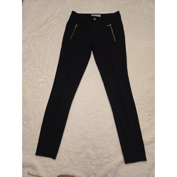 MICHAEL KORS Women’s black pants size 2 Jegging Legging Zipper - Picture 1 of 13